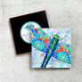 Dragonfly Flowers Magnet