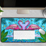 Flamingo Love Desk Mat