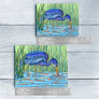 Heron in the Marsh Ceramic Tile