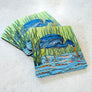 Heron in the Marsh Coaster