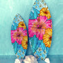 Hibiscus Paradise Surfboard Wall Art