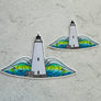 Ocracoke Lighthouse Cutout Sticker