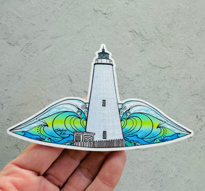 Ocracoke Lighthouse Cutout Sticker