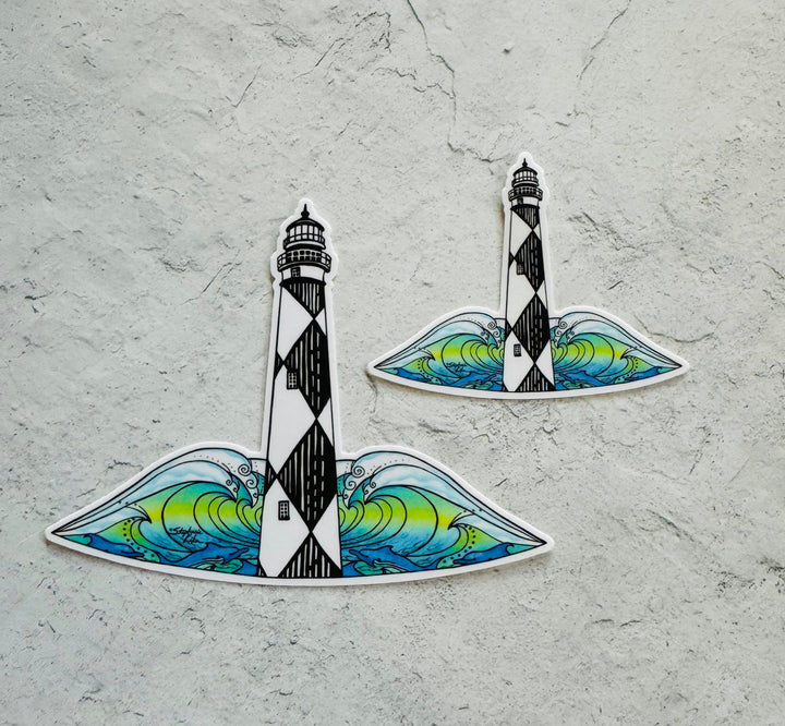 Cape Lookout Lighthouse Cutout Sticker