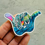 The Wave Shaka Sticker