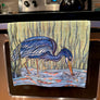 Heron in the Marsh Hand Towel