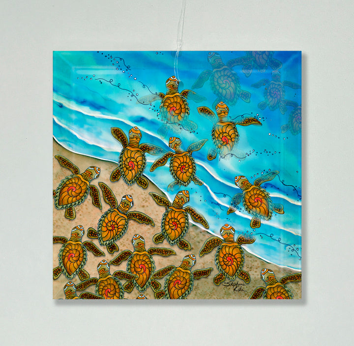 Ocean Bound Turtles Ornament/Suncatcher