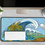 Palm Trees and Waves Desk Mat