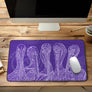 Purple Pelican Party Desk Mat