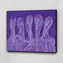 Purple Pelican Party Wall Art Panel