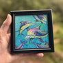 Rainbow Dolphin Framed Art