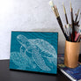 Sea Turtle One Color Wall Art Panel