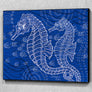 Seahorses One Color Wall Art Panel
