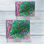 Single Monstera Ceramic Tile