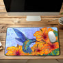 Tropical Hummingbird Desk Mat