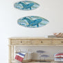 Whale Watch Surfboard Wall Art