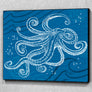 Octopus One Color Wall Art Panel