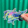 Rainbow Dolphin Sticker