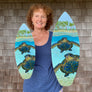 2 Turtle Paradise Surfboard Wall Art