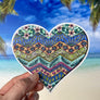 Island Love Heart Sticker