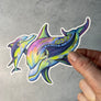 Rainbow Dolphin Sticker