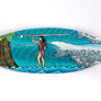 Surfer Girl Surfboard Wall Art