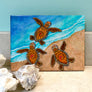 3 Baby Turtles Ceramic Tile