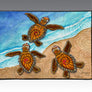3 Baby Turtles Door Mat
