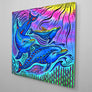 3 Dolphins Aluminum Wall Art