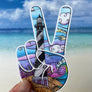 Cape Hatteras Lighthouse Peace Sign Sticker