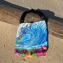 Hibiscus Wave Tote Beach Bag