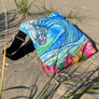 Hibiscus Wave Tote Beach Bag