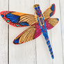 Red, Blue, Yellow Dragonfly- Dragonfly Shape