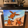 3 Baby Turtles Hand Towel