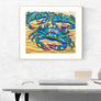 Blue Crabs Print