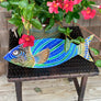 Blue Fish Wood Wall Art