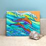 Dolphin Love Ceramic Tile