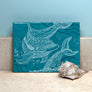Dolphins One Color Ceramic Tile