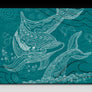 Dolphins One Color Ceramic Tile