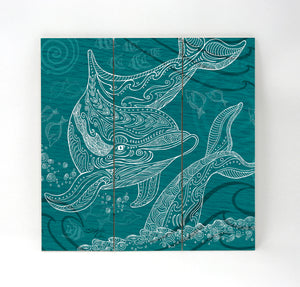 Dolphins One Color Wall Art