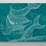 Dolphin One Color Aluminum Wall Art