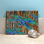 Dragonfly Garden Ceramic Tile