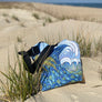 Palm Tree and Waves Tote Beach Bag