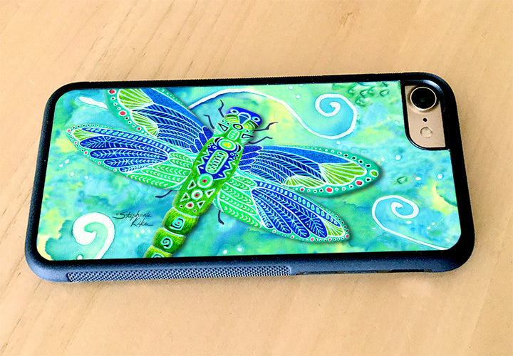 Green Dragonfly iPhone Case