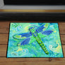 Green Dragonfly Door Mat