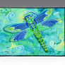 Green Dragonfly Door Mat