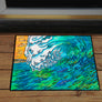 Green Wave Door Mat