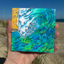 Green wave Ceramic Tile