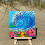 Hibiscus Wave Ceramic Tile