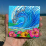 Hibiscus Wave Ceramic Tile